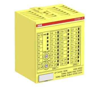 [GAI-EP-PLCM-00001] ABB DX581-S Digital I/O Module 8SDI/4SDI SIL3 + 8SDO 24VDC 0.5A + 4 Pulse Outputs